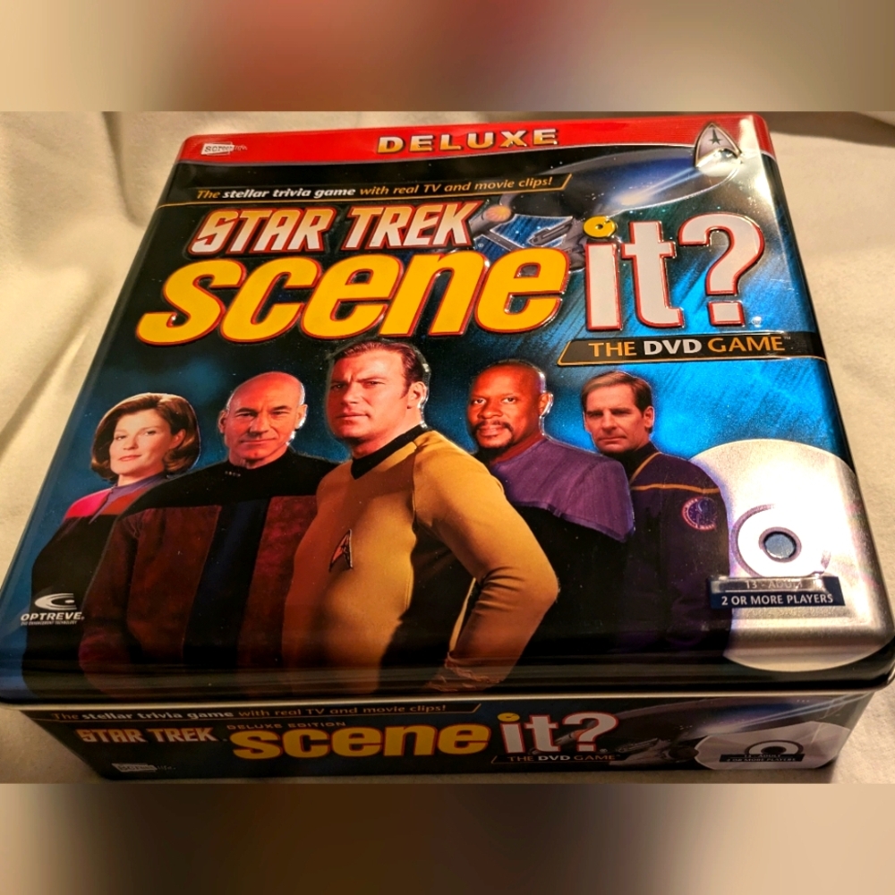 Star Trek Scene It DVD Based Board Game Deluxe Tin New Great Gift for Trekkie!